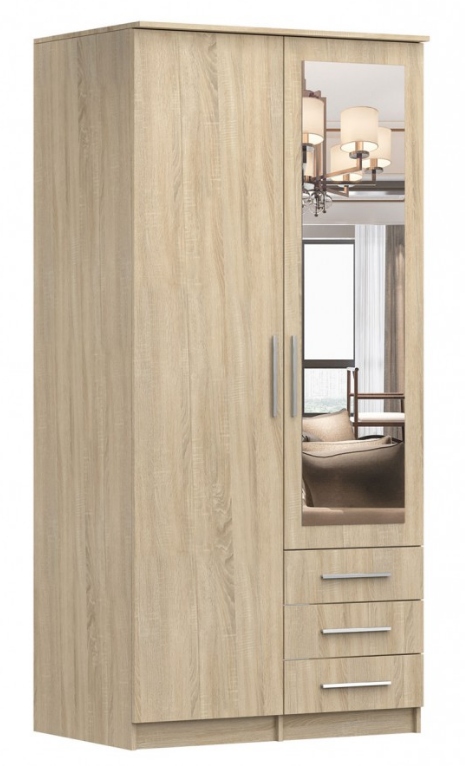 Szafa SZANTAL 2D LUSTRO PÓŁKI GRATIS PRO +