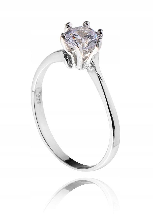 

Srebrny Pierścionek Z CYRKONIĄ.Pr.925! Rozmiar 15