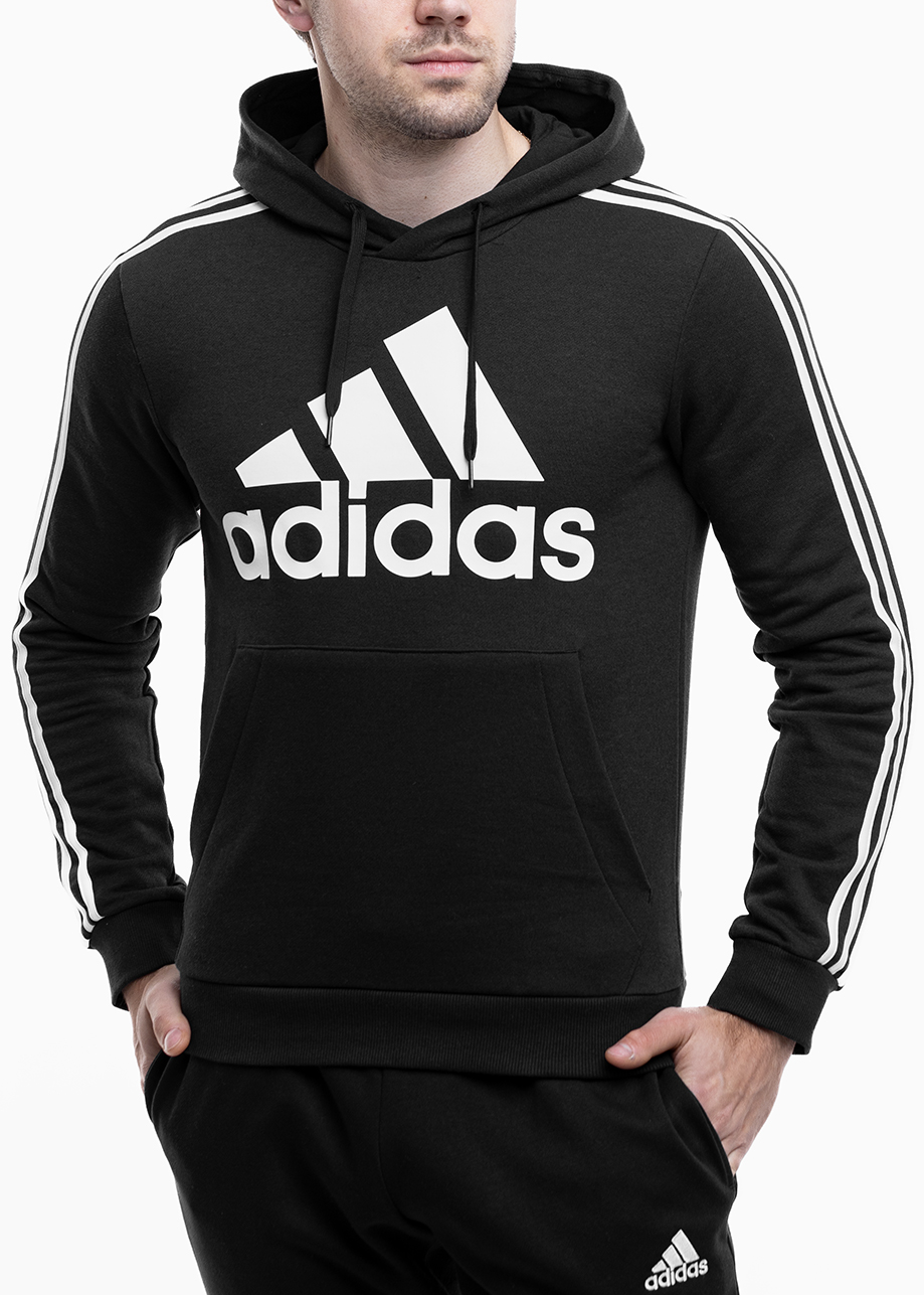 adidas pánská mikina s kapucí sportovní hoodie bavlněná pohodlná vel S