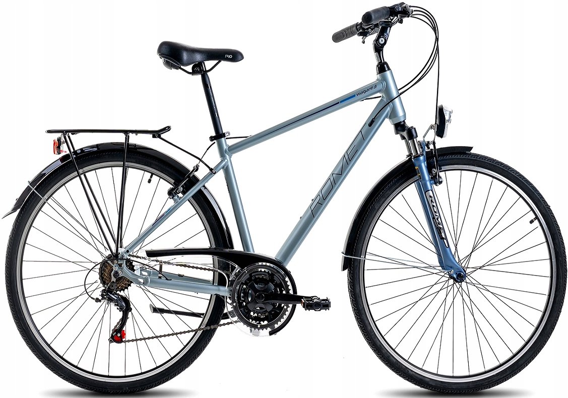 Rower trekkingowy Romet Wagant 3 Special 19" M srebrno-niebieski