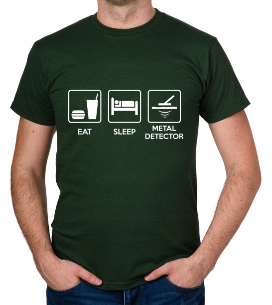 

koszulka Eat Sleep Metal Detector prezent