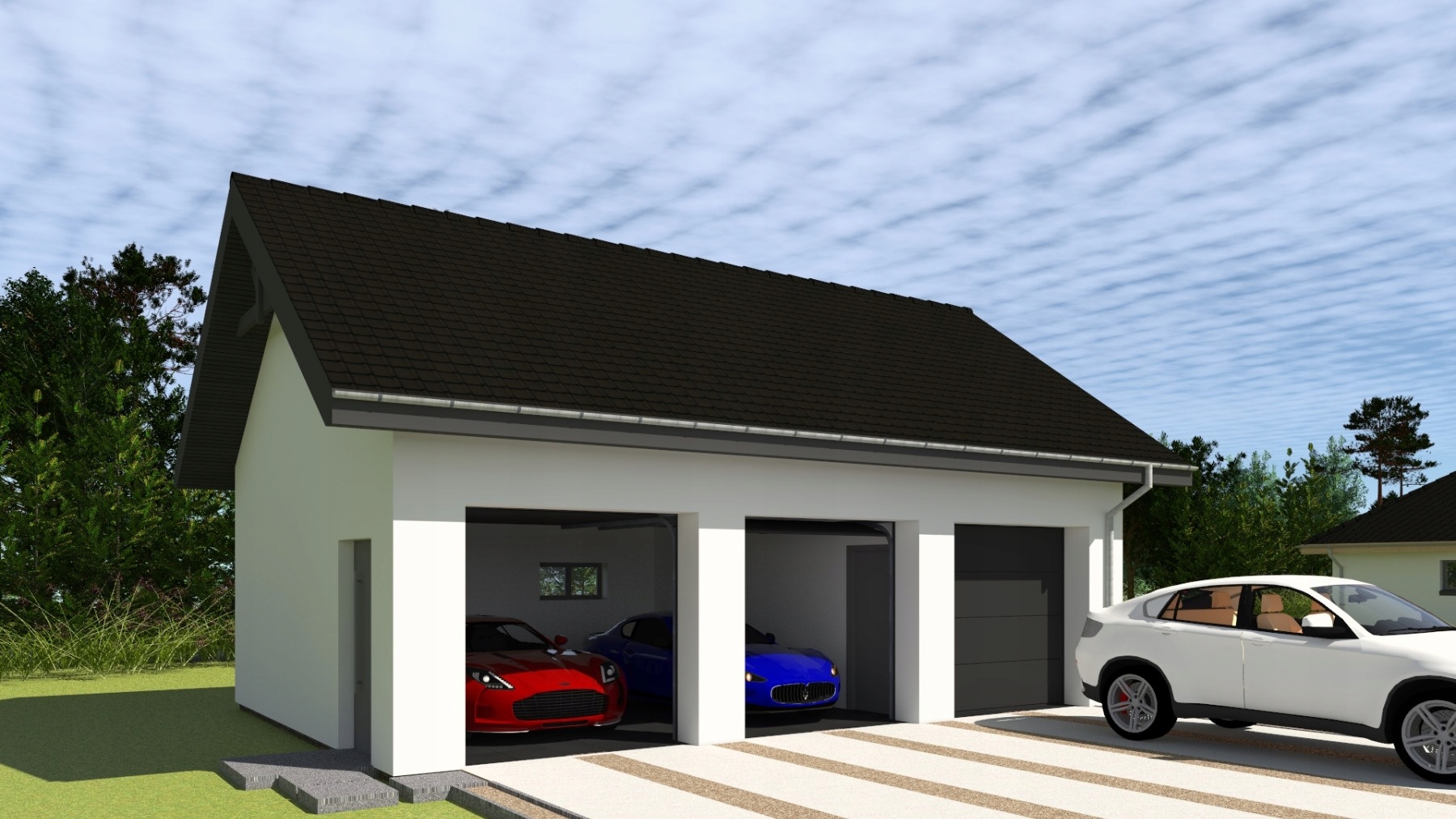 PROJEKT GARAŻ TRZYSTANOWISKOWEGO G328