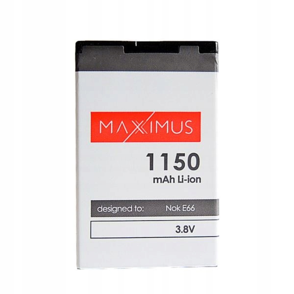 

Bateria Maxximus do Nokia E66 E75 206 500 BL-4U