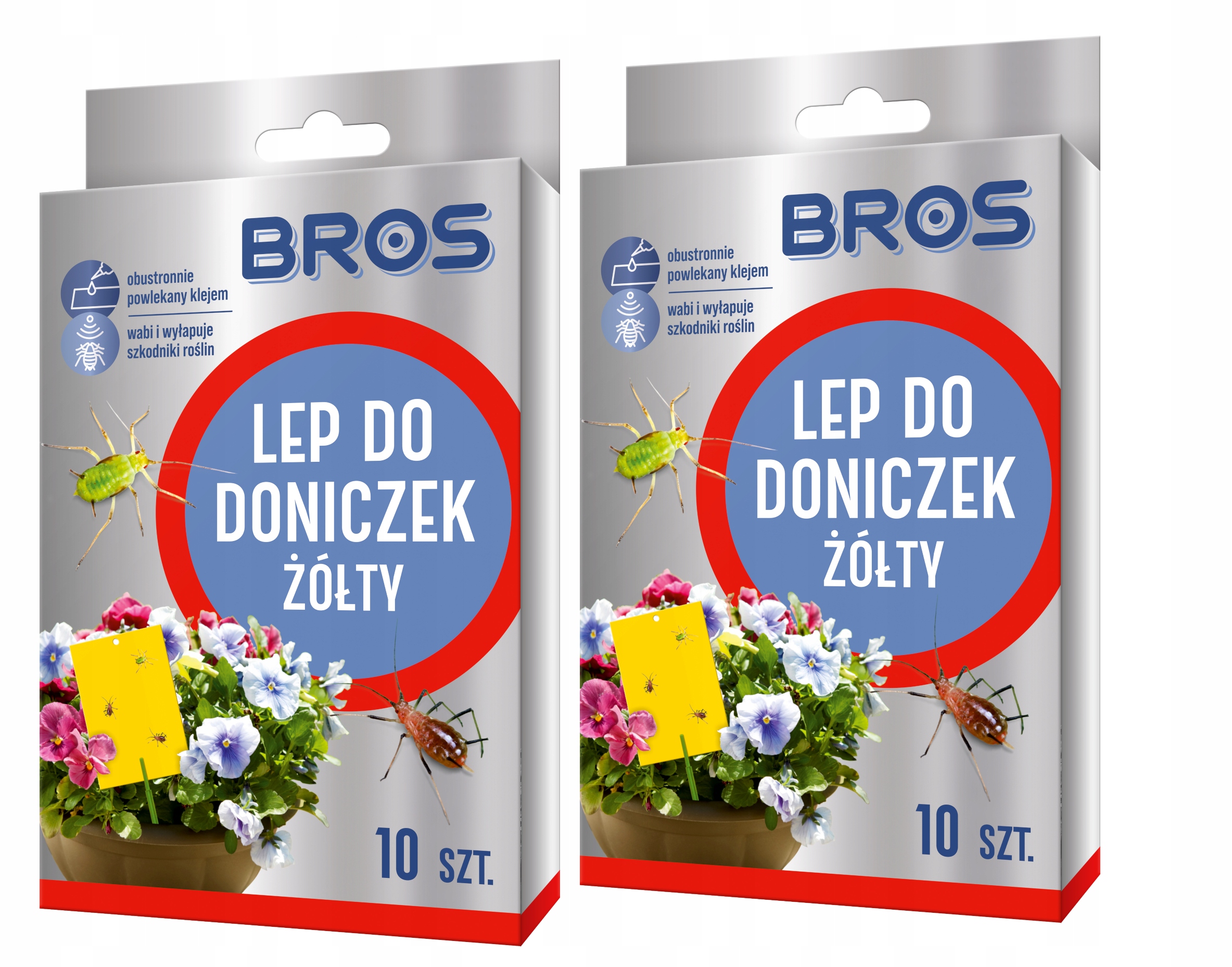 

Żółty Lep Do Doniczek 20SZT Bros Mszyce Ziemiórki