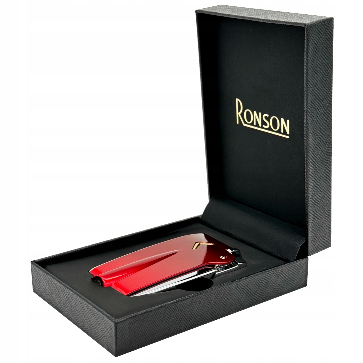 Zapalovač Ronson Premier Varaflame Red plynový