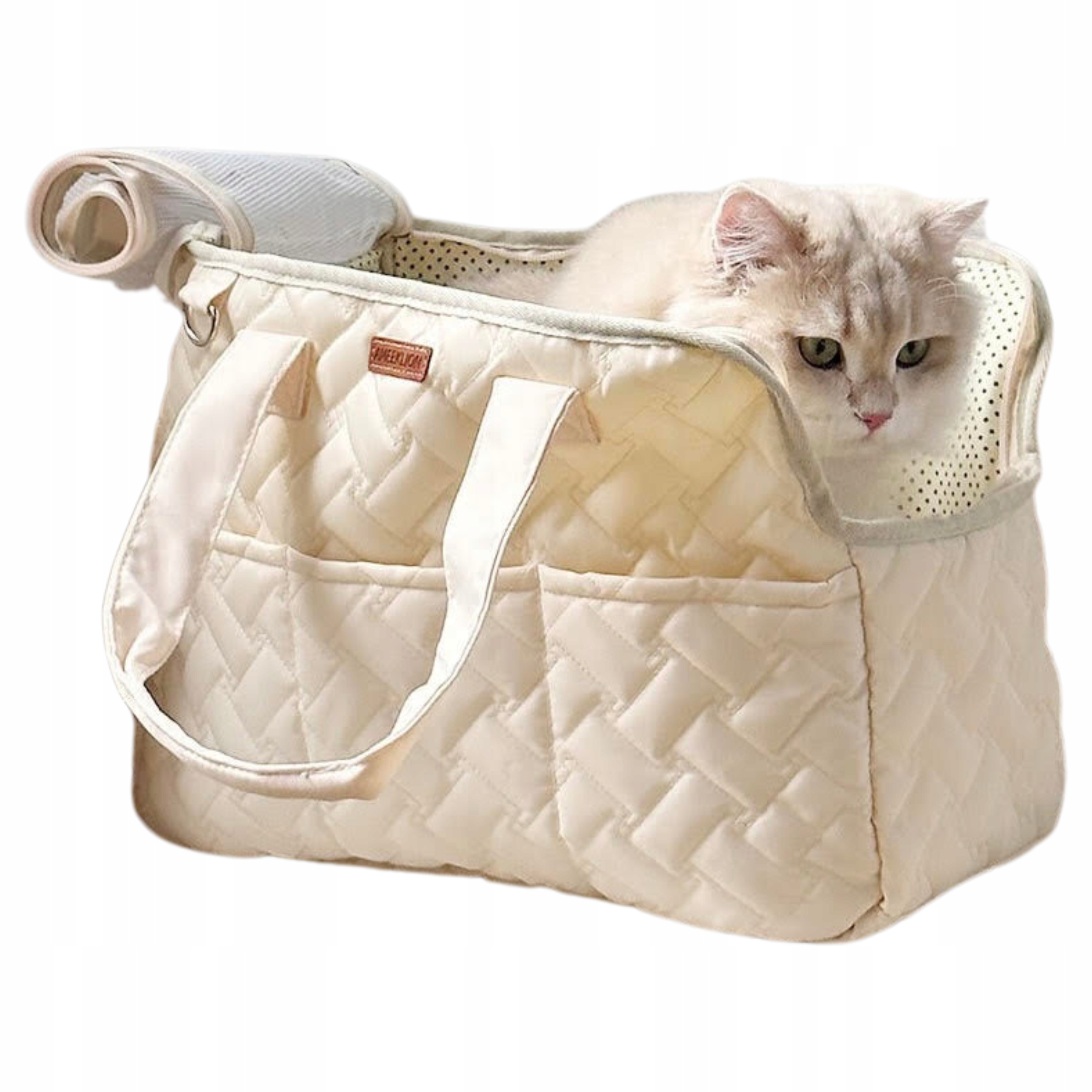 Levně Přepravka Pro Kočky Taška Přes Rameno Pro Zvířata Ventilace Siemiec