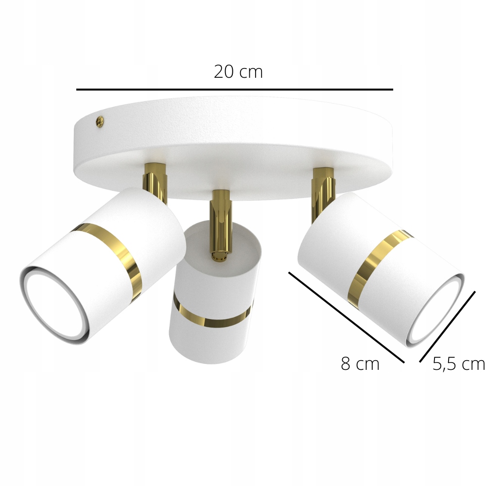 REFLEKTOR PLAFON METAL LAMPA SUFITOWA Z REGULACJĄ Kod producenta 5768