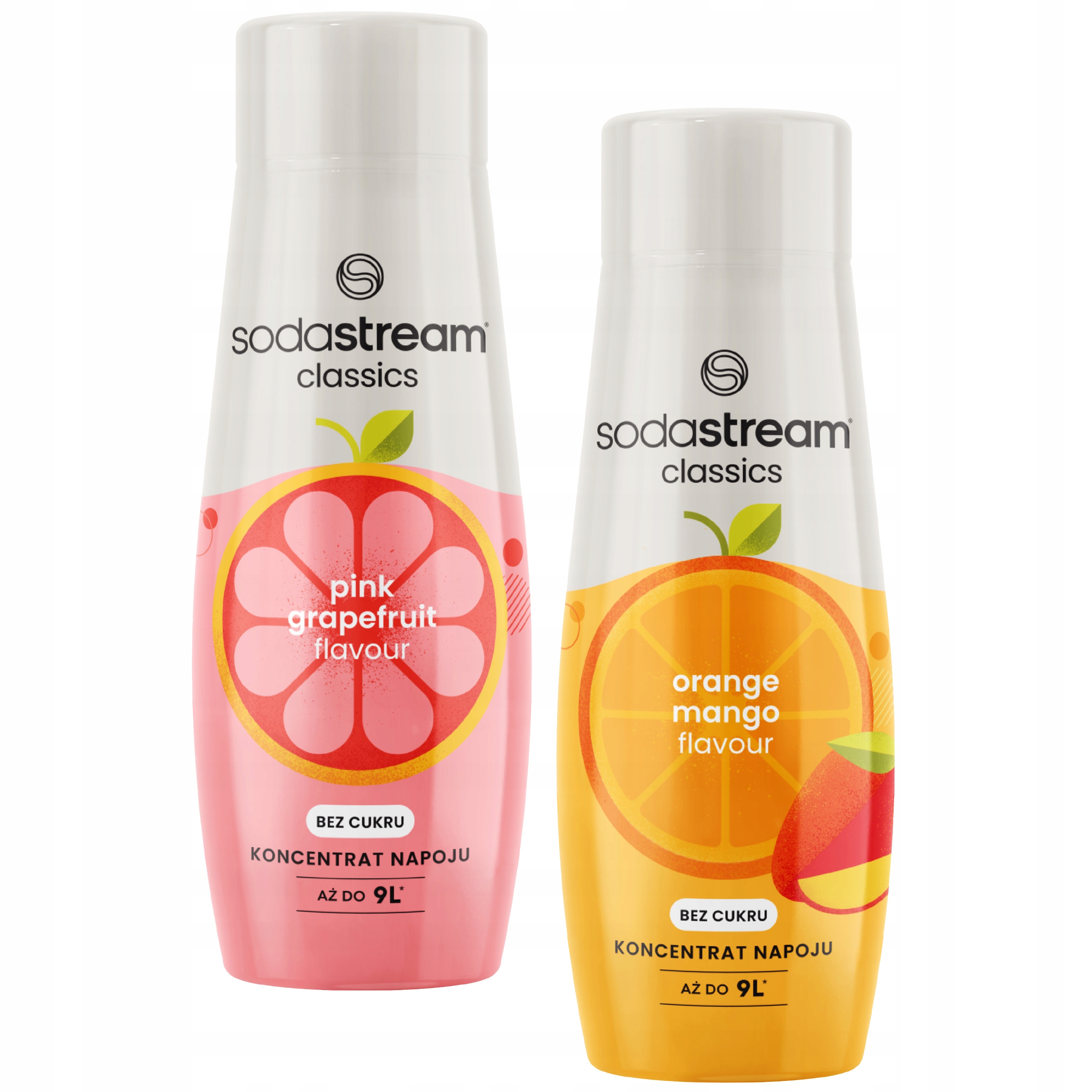 SODASTREAM Zestaw 0 cukru GRAPEFRUIT, ORANGE-MANGO