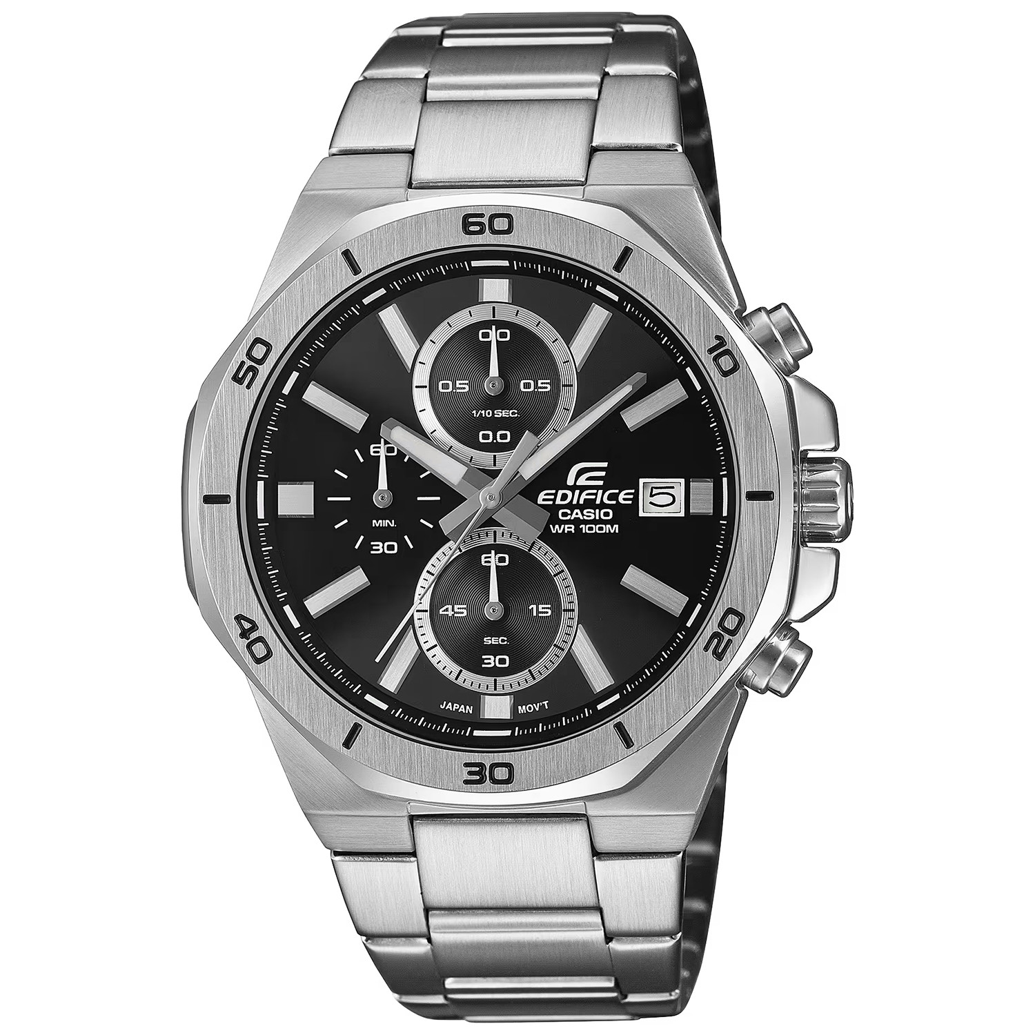 Casio Edifice EFV-640D-1AVUEF 100 m Stříbrný