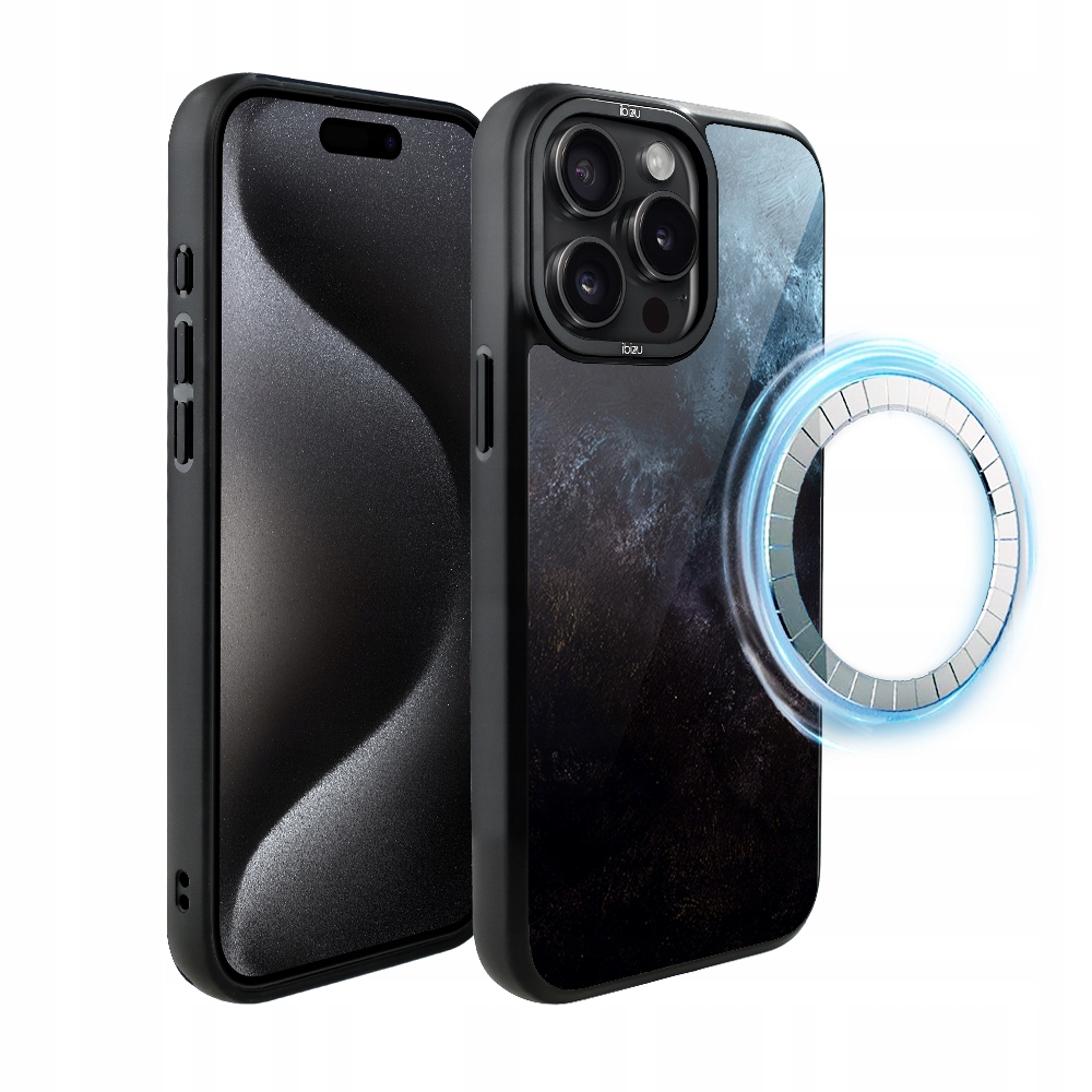 Matný Pouzdro Ibizu DropGuard s MagSafe pro iPhone 15 Pro Max, barva Deep Ocean