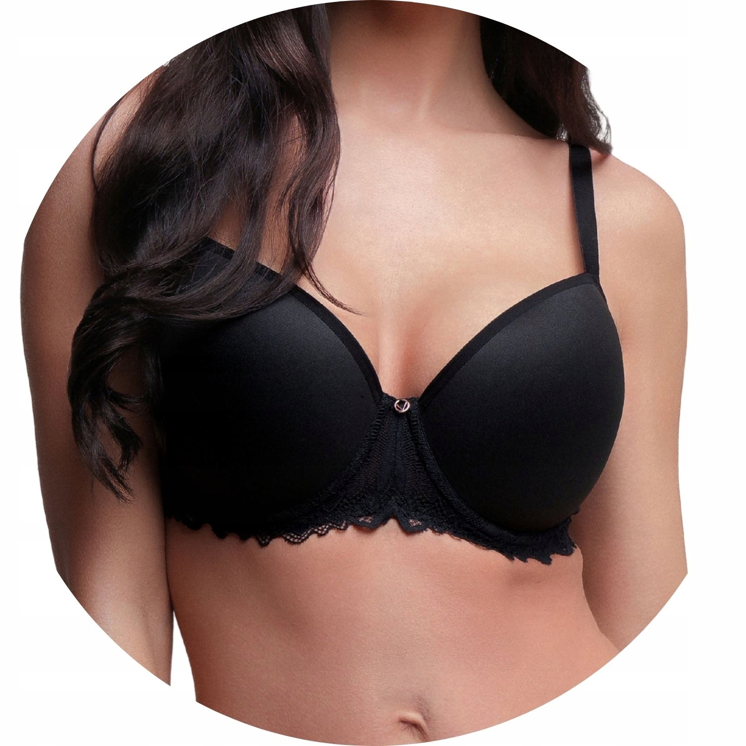 Vyztužená podprsenka Ava 2255 černá Full Cup 70D