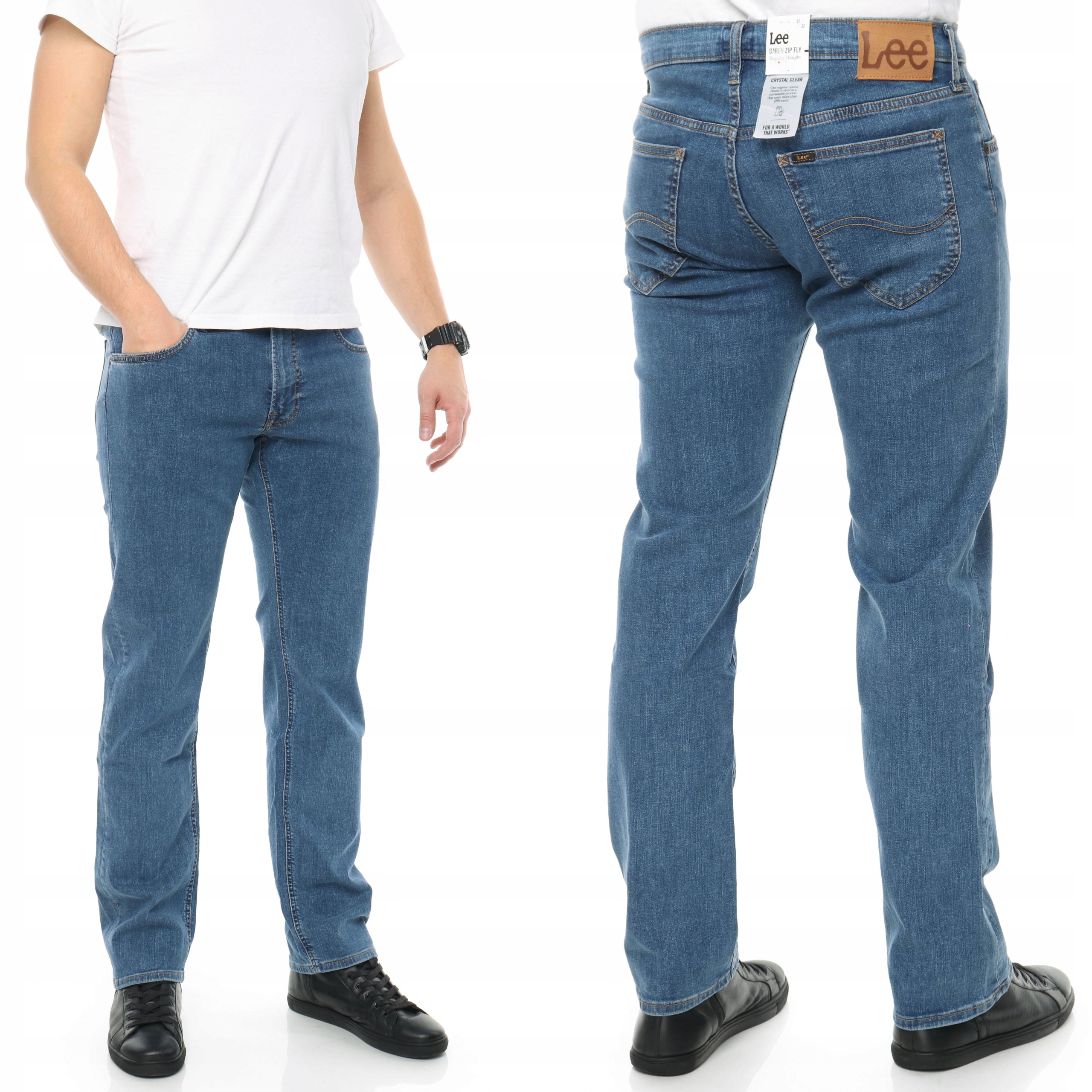 

Lee Daren Zip spodnie męskie proste jeansy W40 L34
