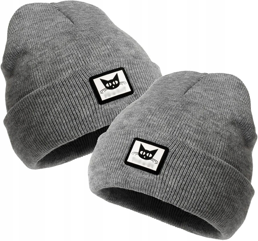 

Zimowa Czapka ciepła jesienna kot damska beanie