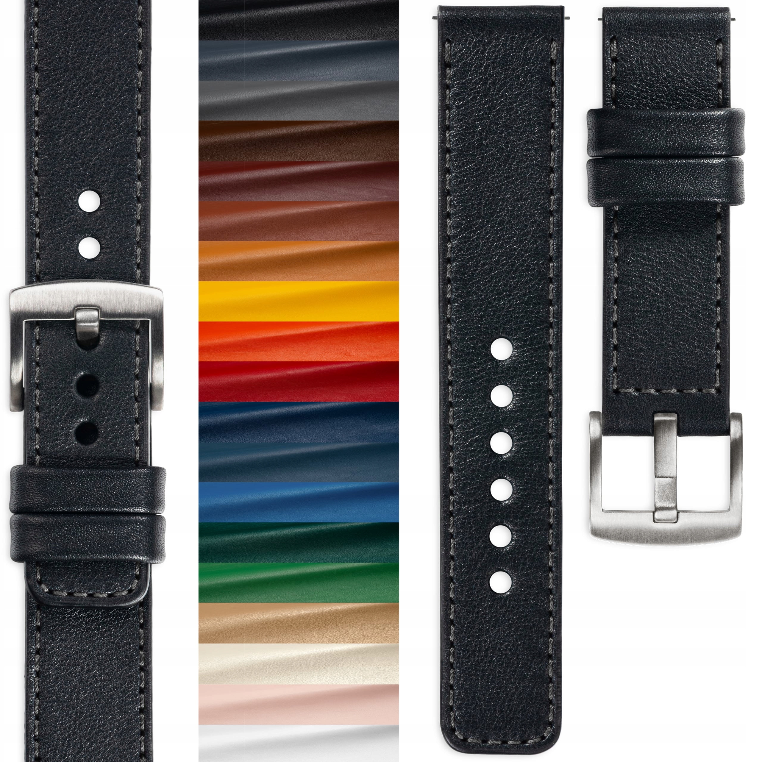 Pásek pro chytré hodinky 18-26 mm kožený custom premium Polský Movear