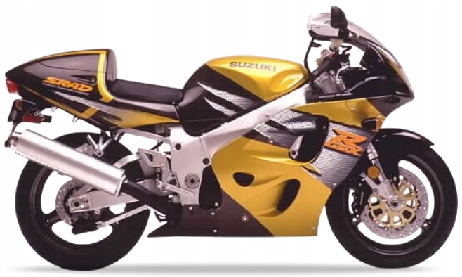 Nálepky Juula Na Suzuki Gsxr 750 1996-1997 Žltá Z66 Hnedá 29F