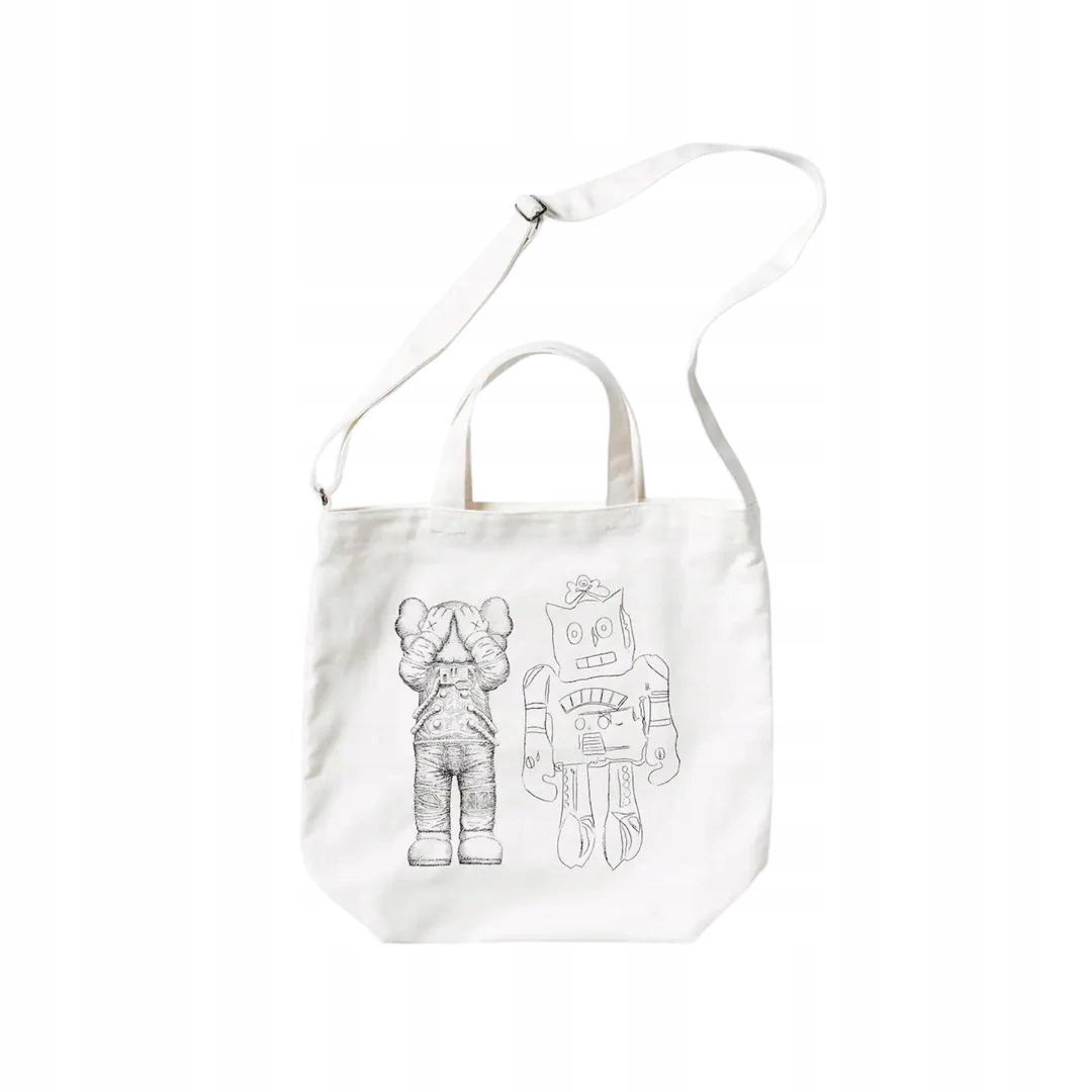 Kaws Uniqlo Andy Warhol Totebag bílý