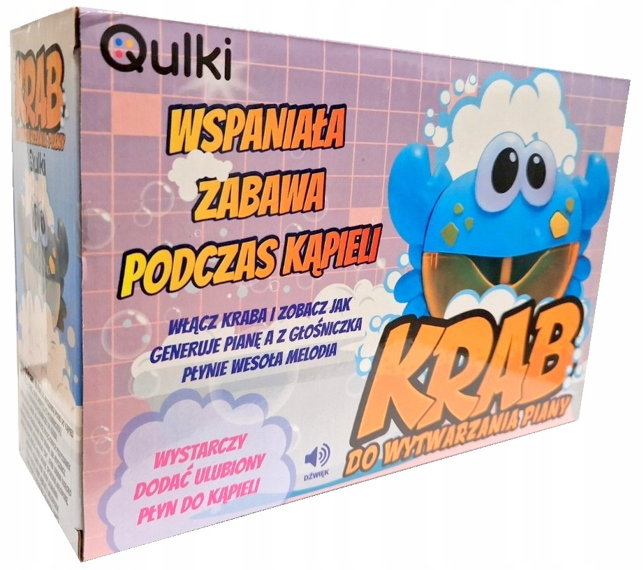 MASZYNKA DO ROBIENIA BĄBELEK PIANY W WANNIE KRAB Płeć chłopcy dziewczynki