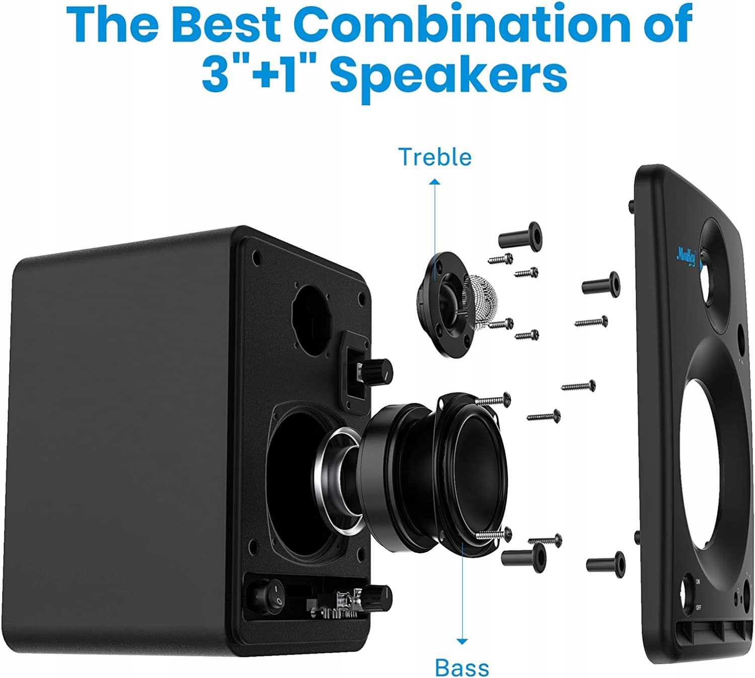 GŁOŚNIKI STEREO BLUETOOTH MOUKEY ACTIVE STUDIO 2.0 KOLUMNY GŁOŚNIKOWE MOCNE Rodzaj półkowe