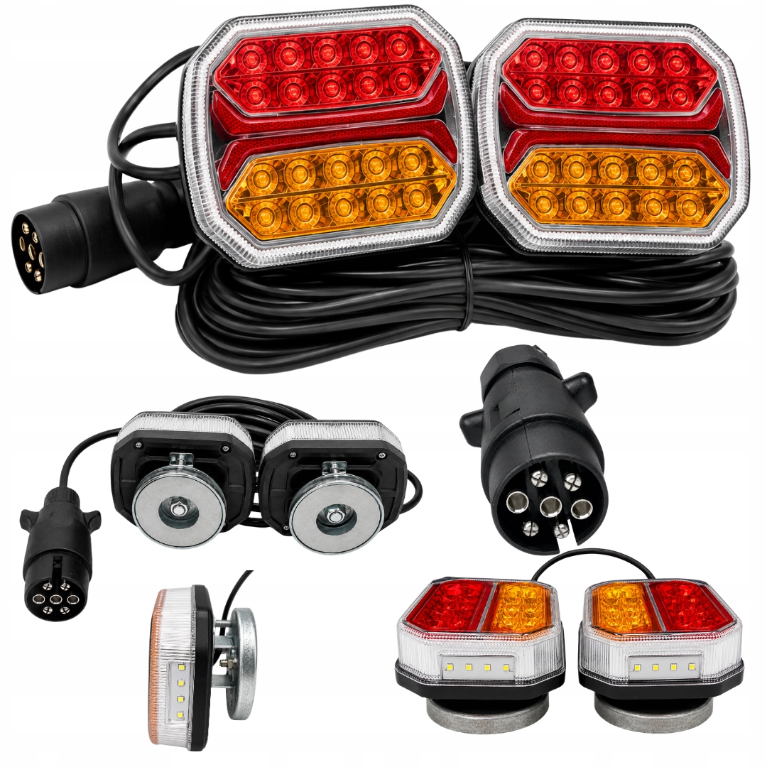 Lampy pro přívěs s magnet paprskem 7,5 m 12 V 24 V, montážní páska