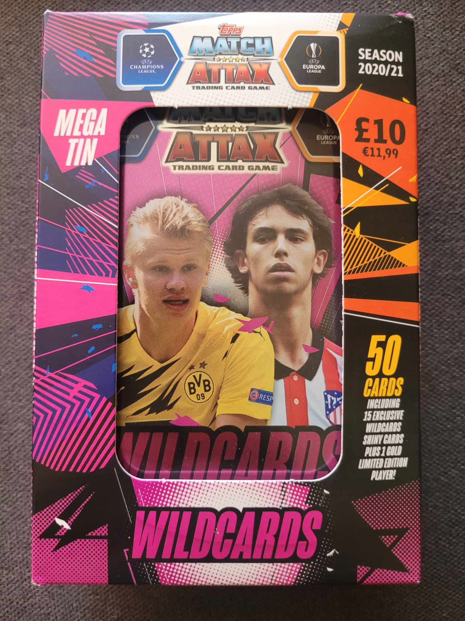 Puszka CHAMPIONS LEAGUE 2021 DUŻA PUSZKA Match Attax WILDCARDS karty