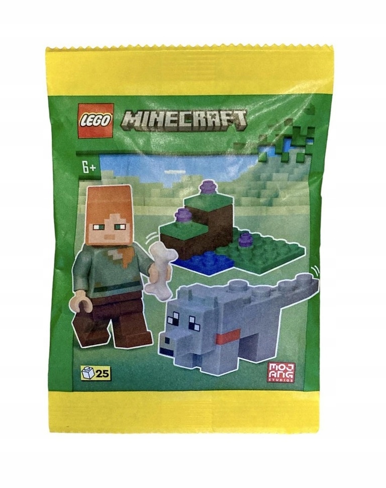 Lego Minecraft Minifigure Polybag Alex and Wolf #662404