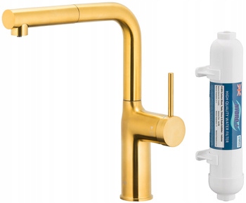 Kfa Kuchynská Batéria, Filtrácia Vody Duero Pure Move, Brushed Gold