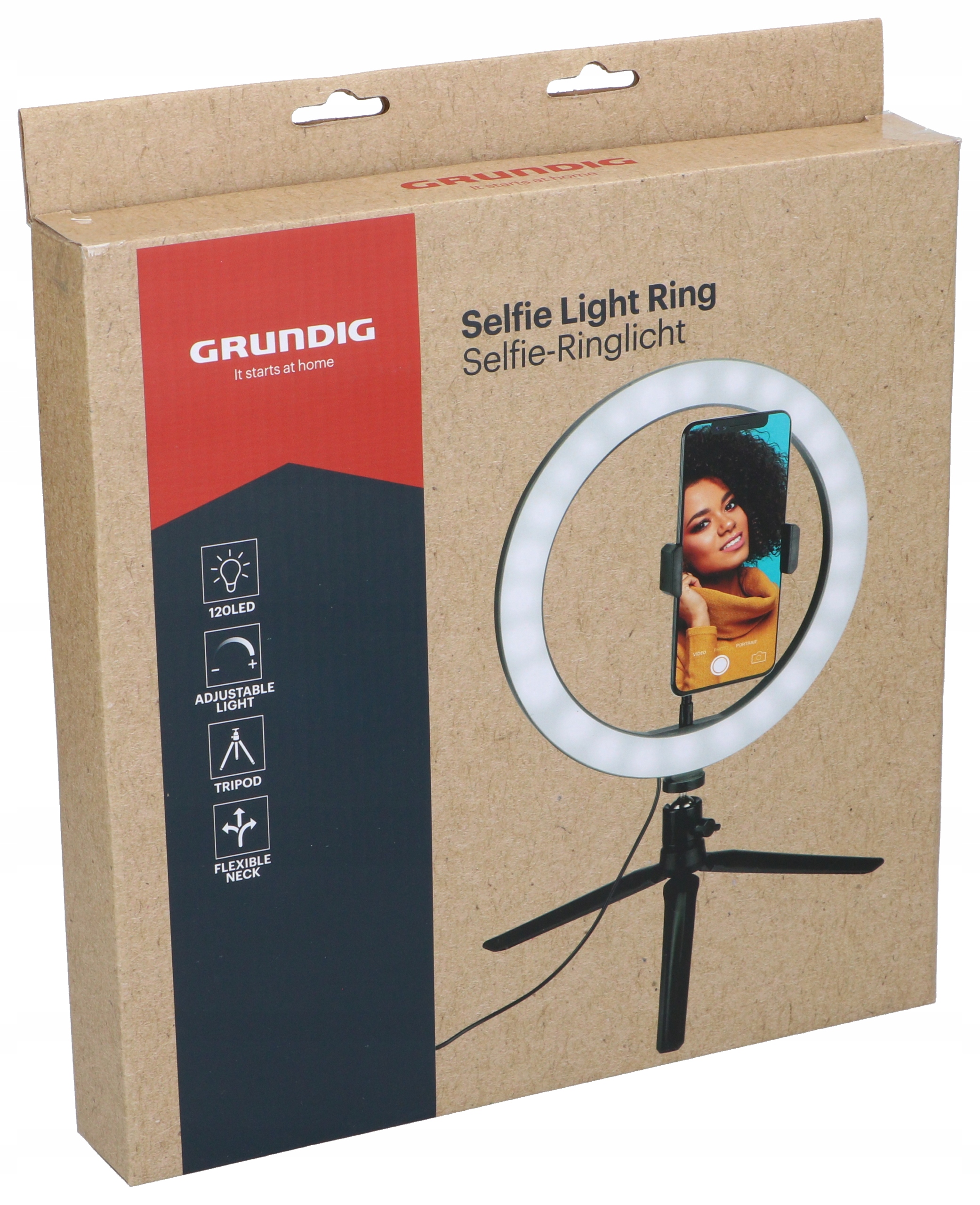 Svítilna pro selfie vlog na stativu 120 Led pro telefon