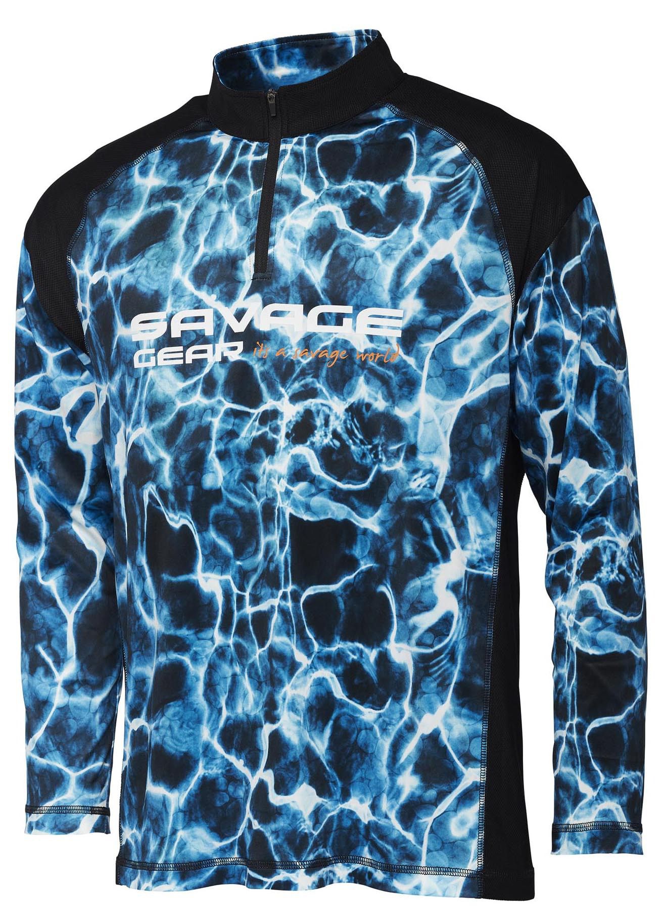 Koszulka Savage Gear Marine UV Long Sleeve Tee L Rozmiar: Large (L)