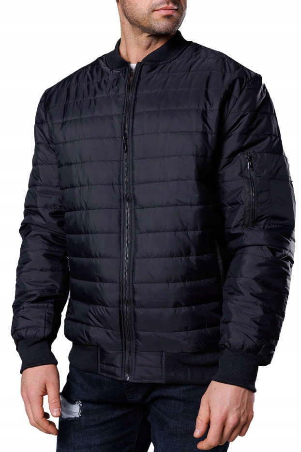 Pánská Bunda Bomber 8MY02 Černá, Velikost L