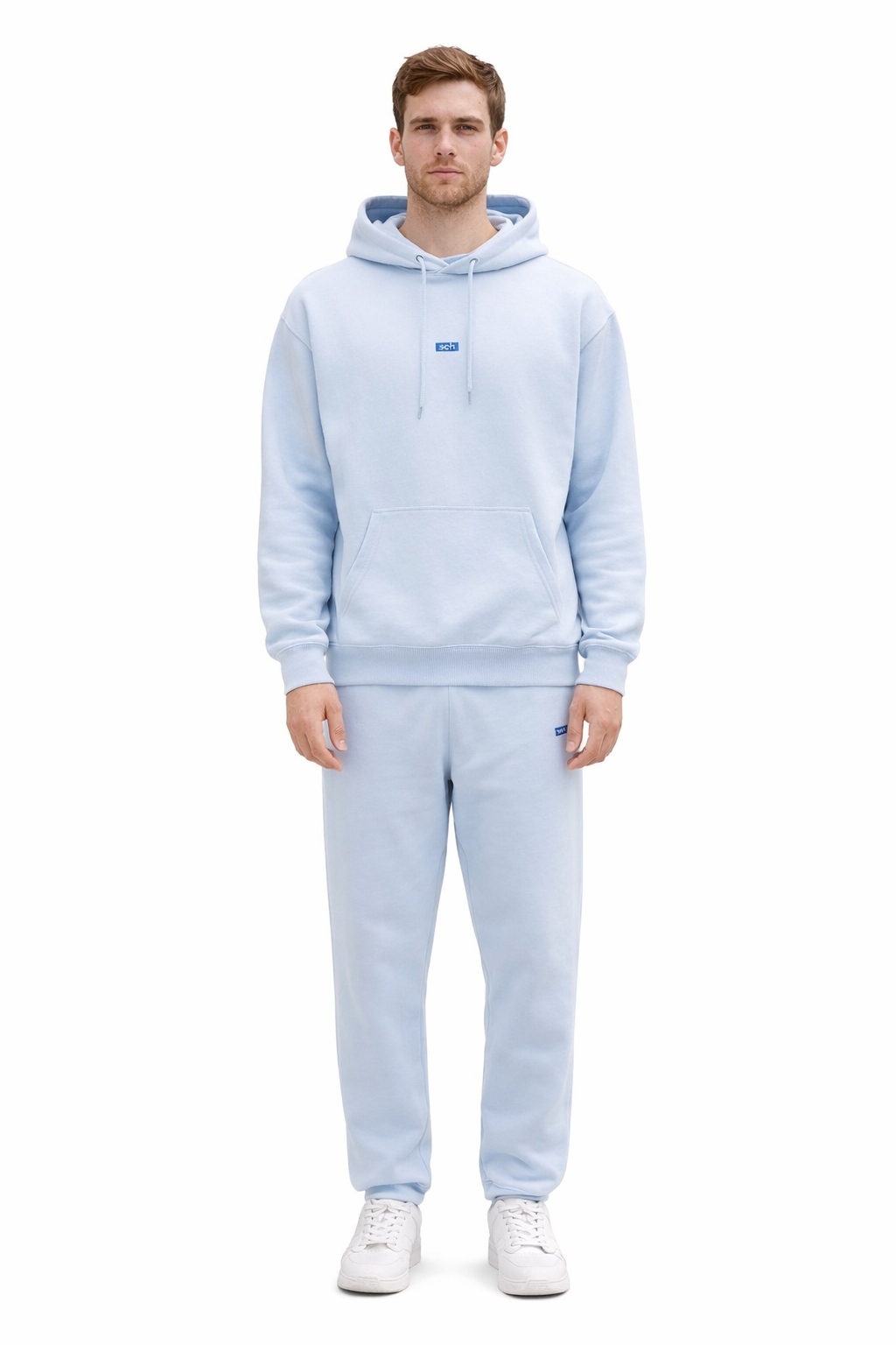 Hugo Pánská Mikina S Kapucí Modrá 100 Bavlna L I3D