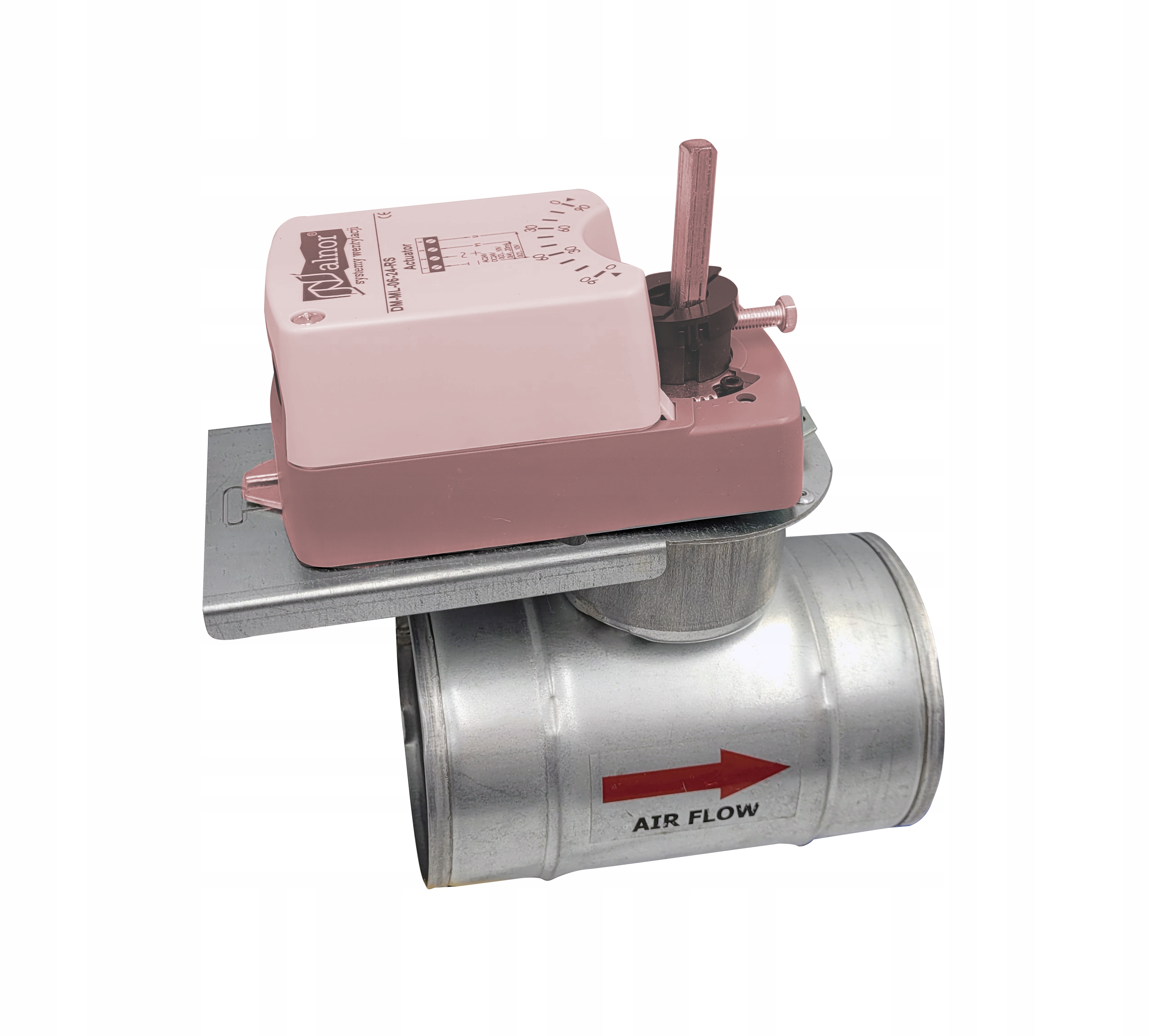 Przepustnica szczelna pod SIŁOWNIK DATM 125 mm Liczba m w ofercie 0 m