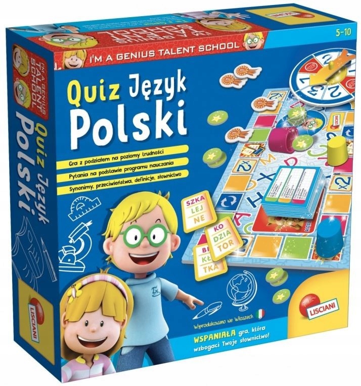 LISCIANI Mały Geniusz, Quiz - Jezyk Polski