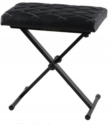 STIM ST-07 ŁAWA DO KEYBOARDU/PIANINA KARO SIEDZISKO CZARNE