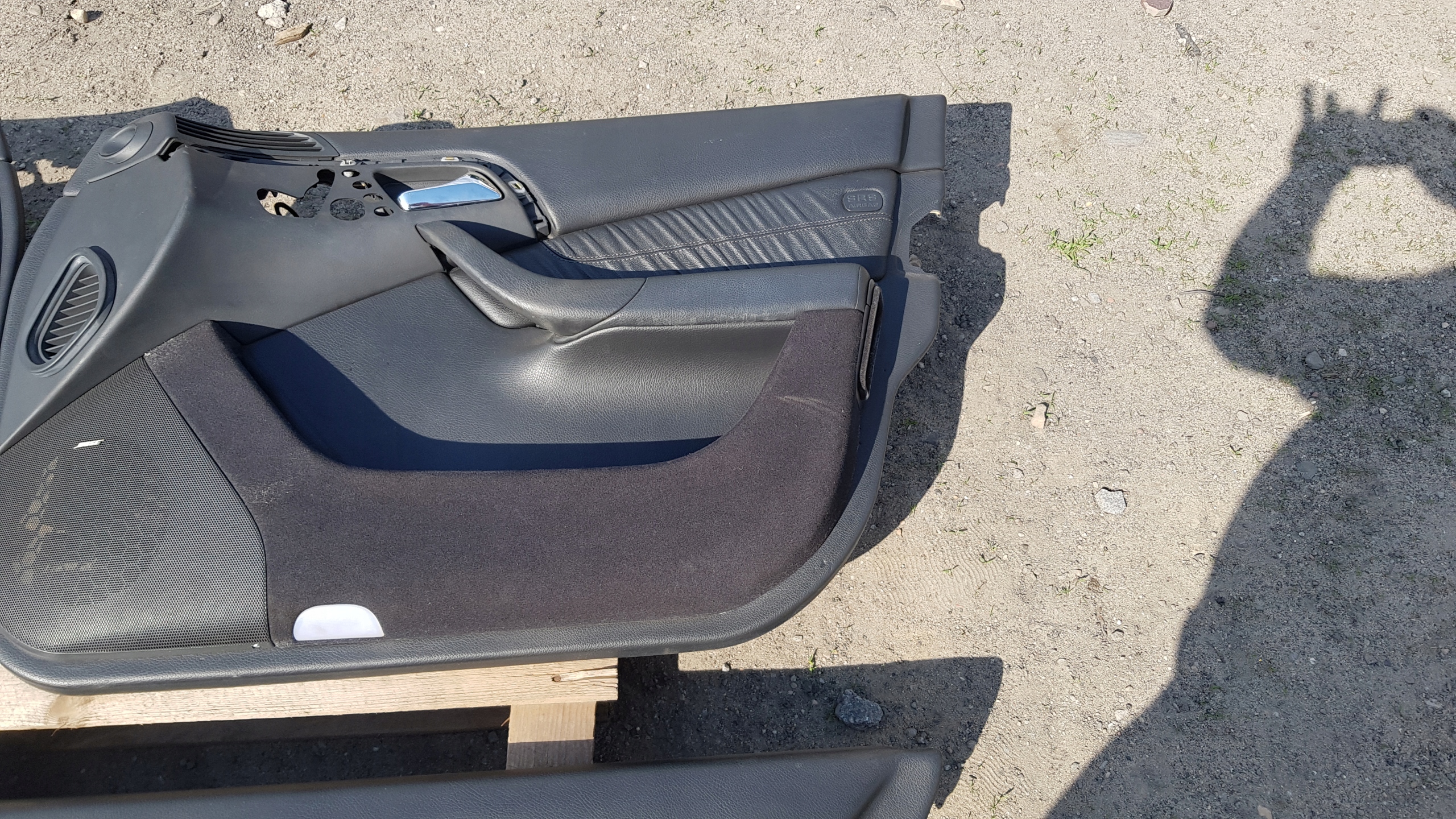 MERCEDES W220 side upholstery left right front rear part leather SKORZANE