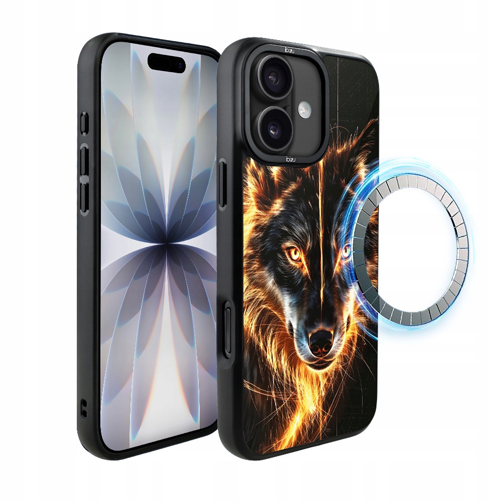 Matný Pouzdro DropGuard pro iPhone 17 Ibizu s MagSafe, barva Fire Wolf