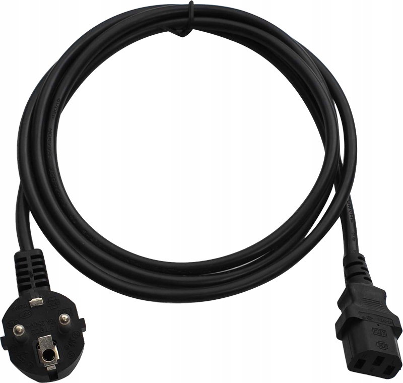 

Kabel Zasilający Iec 120 cm 10A 3x 0.75 mm