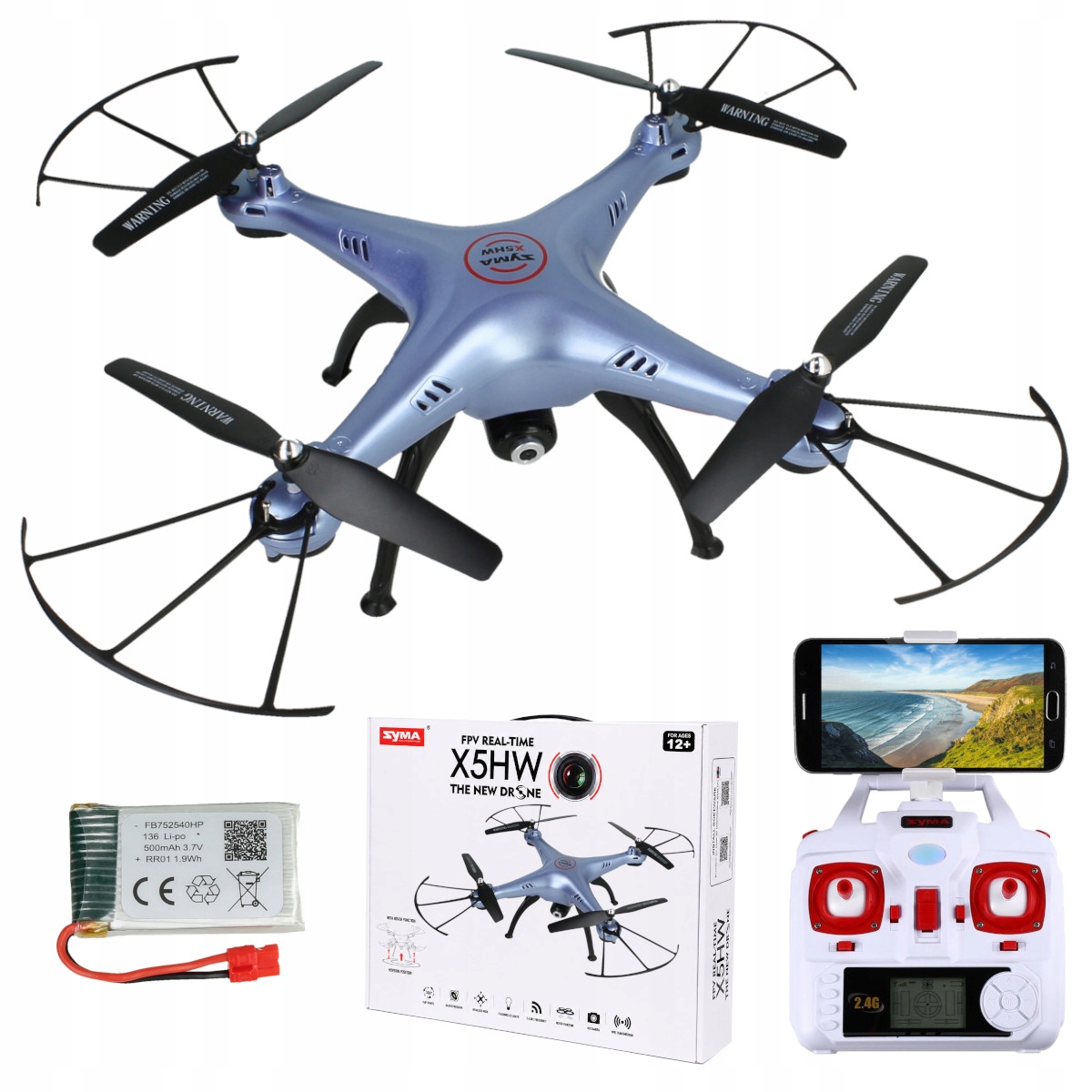 Ovládaný Dron s Wi-Fi kamerou Aplikace iOS Android Ideální jako Dárek