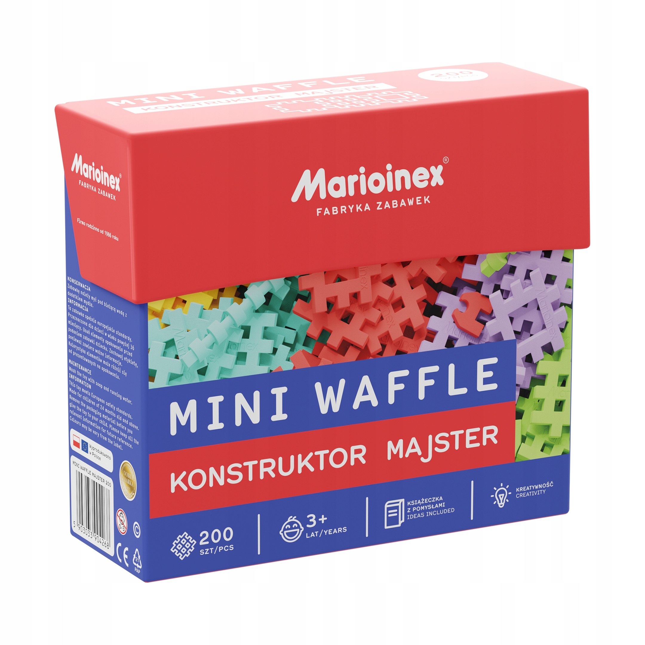 

Mini Waffle Konstruktor Majster, 200 el. (904268