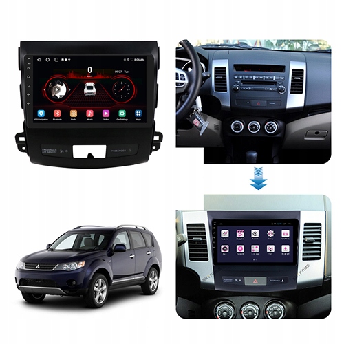 Citroen C-Crosser RADIO ANDROID GPS WIFI BT 2/32GB Model ANDROID AUTO CARPLAY