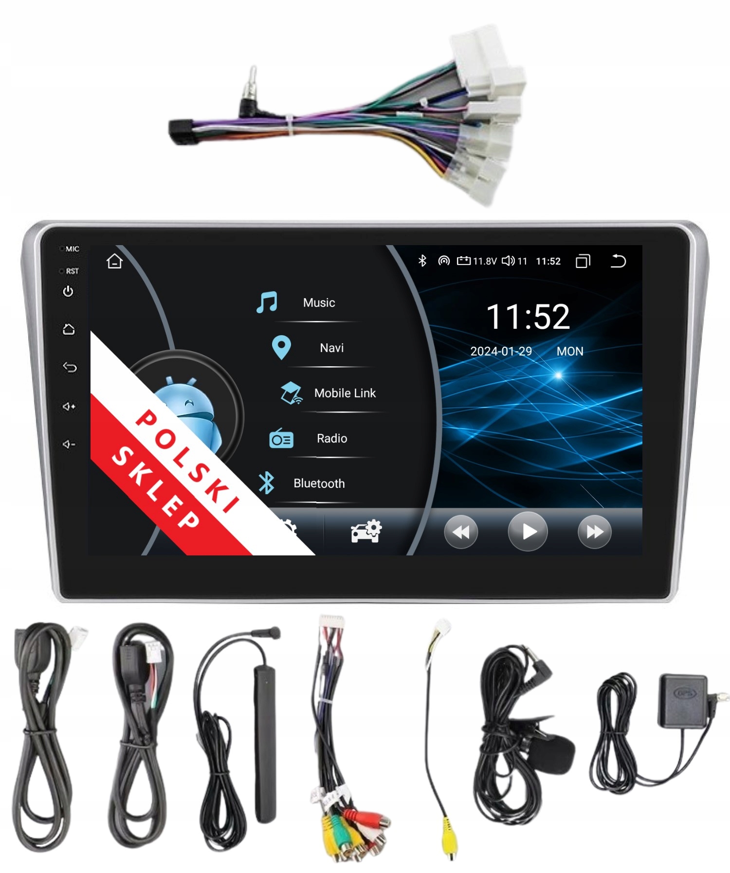 Rádio 2DIN Navigace Android Toyota Avensis T25 2/32 Gb Dsp Carplay Lte