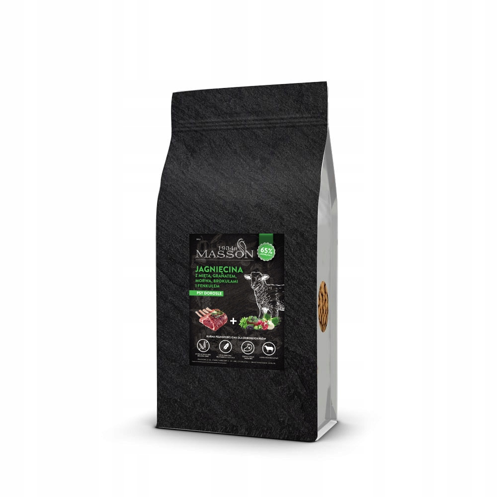 Masson Mono Hypoalergiczna Brytyjska Jagnięcina 65% 12kg Medium & Large