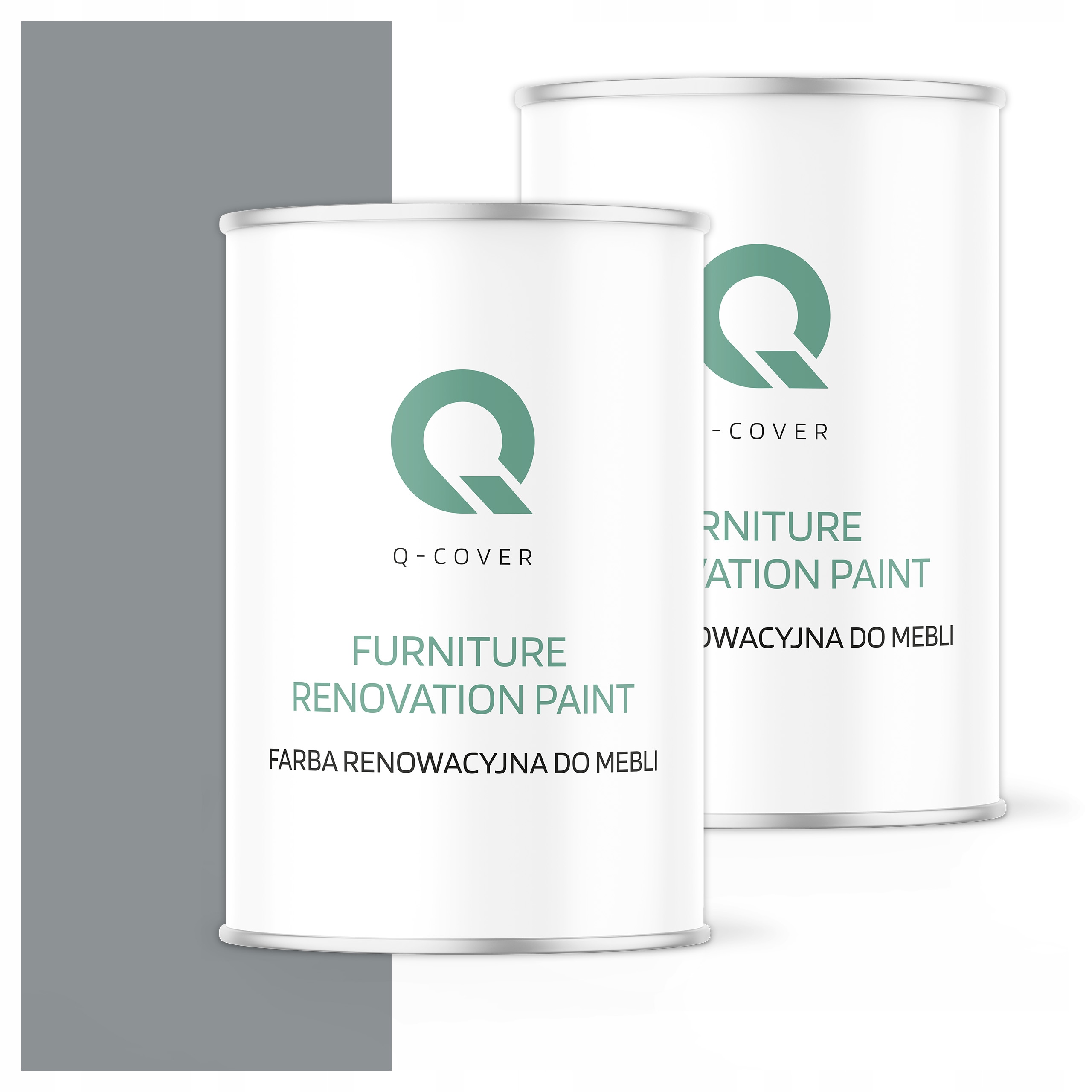 Farba na renováciu nábytku Mdf drevo 1L Ozdobná Odolná šedá 7045 Polomatná