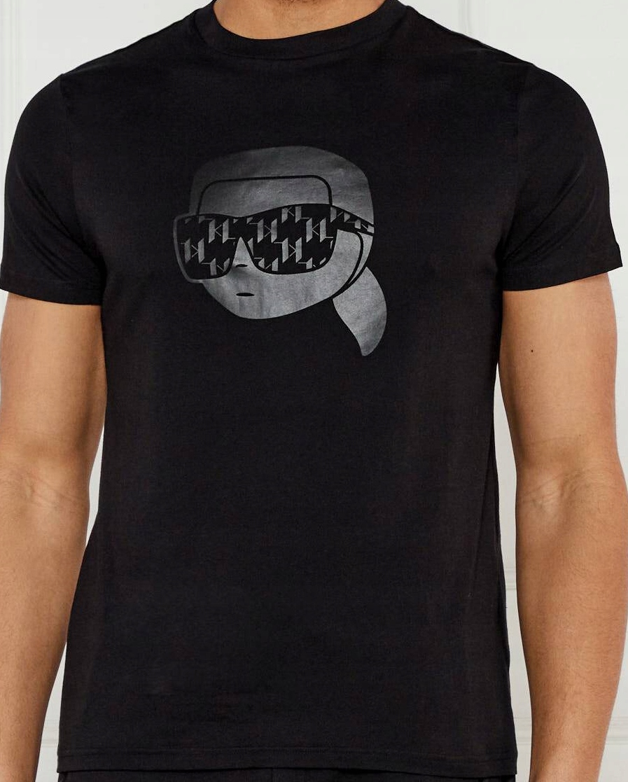 Pánské tričko Karl Lagerfeld Logo Černé vel. M
