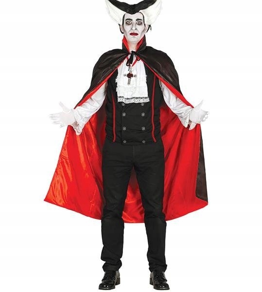 

Peleryna Czarna Z Podszewką 115CM Wampir Halloween