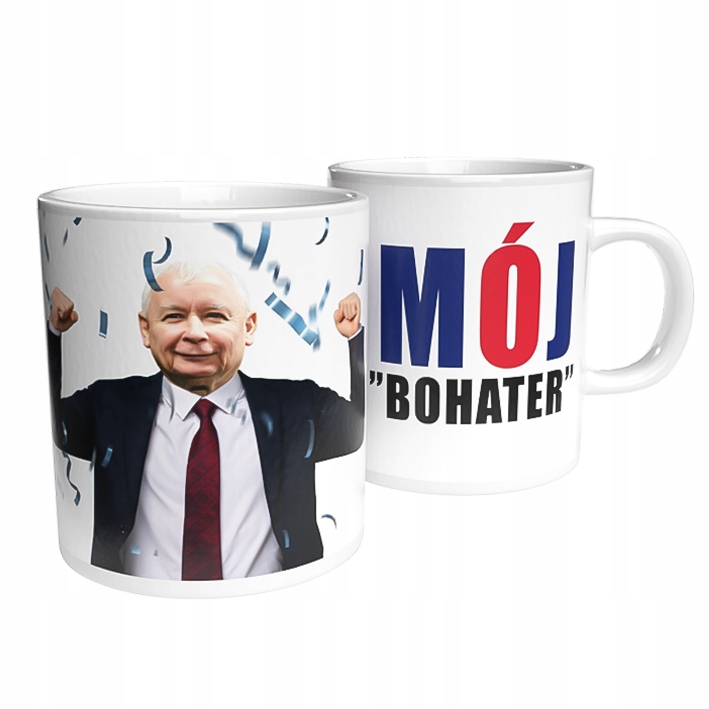 

Kubek Prezesa Pis Jarosław Kaczyński Mój Bohater