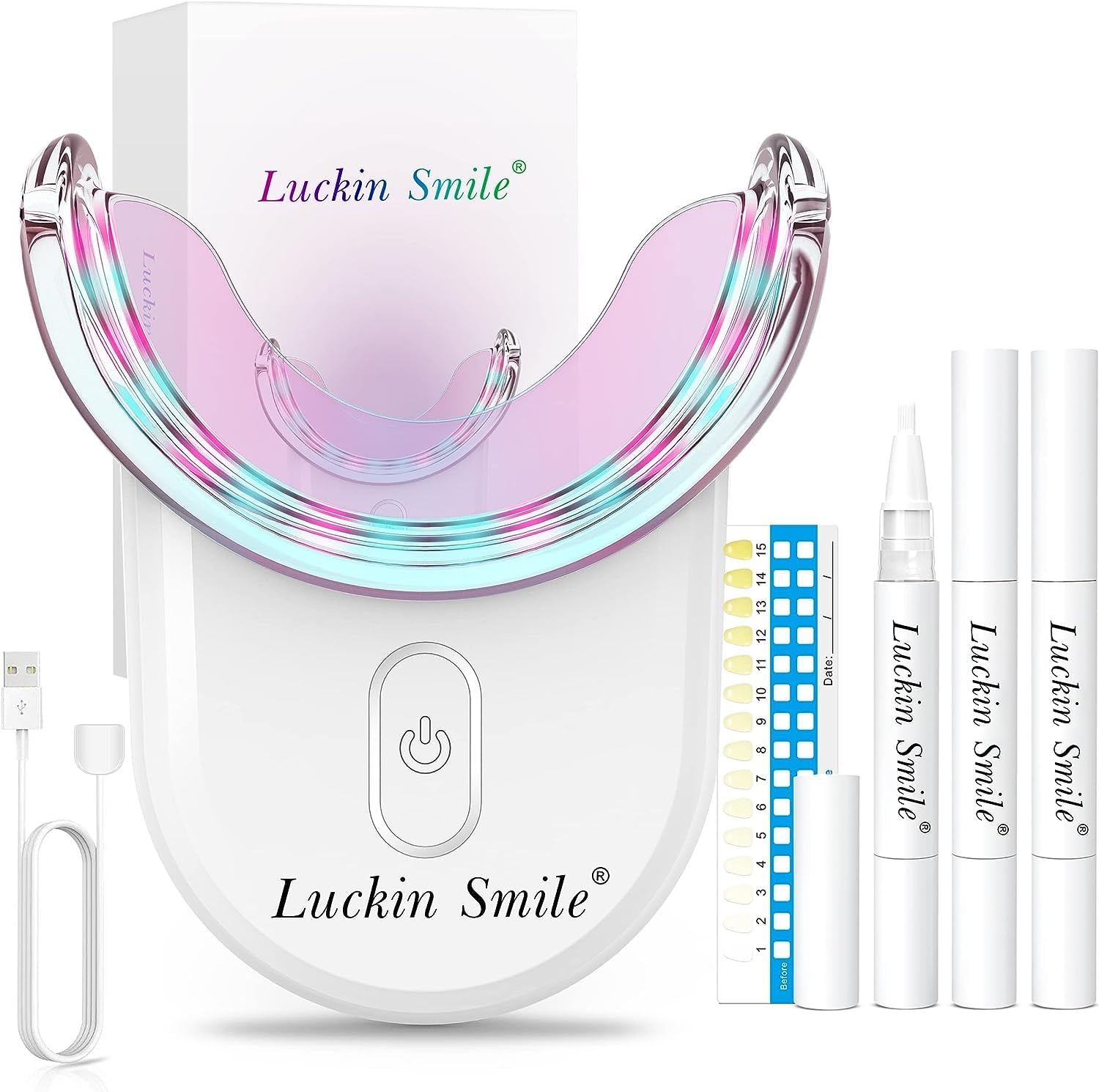 Zestaw do Wybielania Zębów Luckin smile Teeth Whitening Kit 32X LED Light
