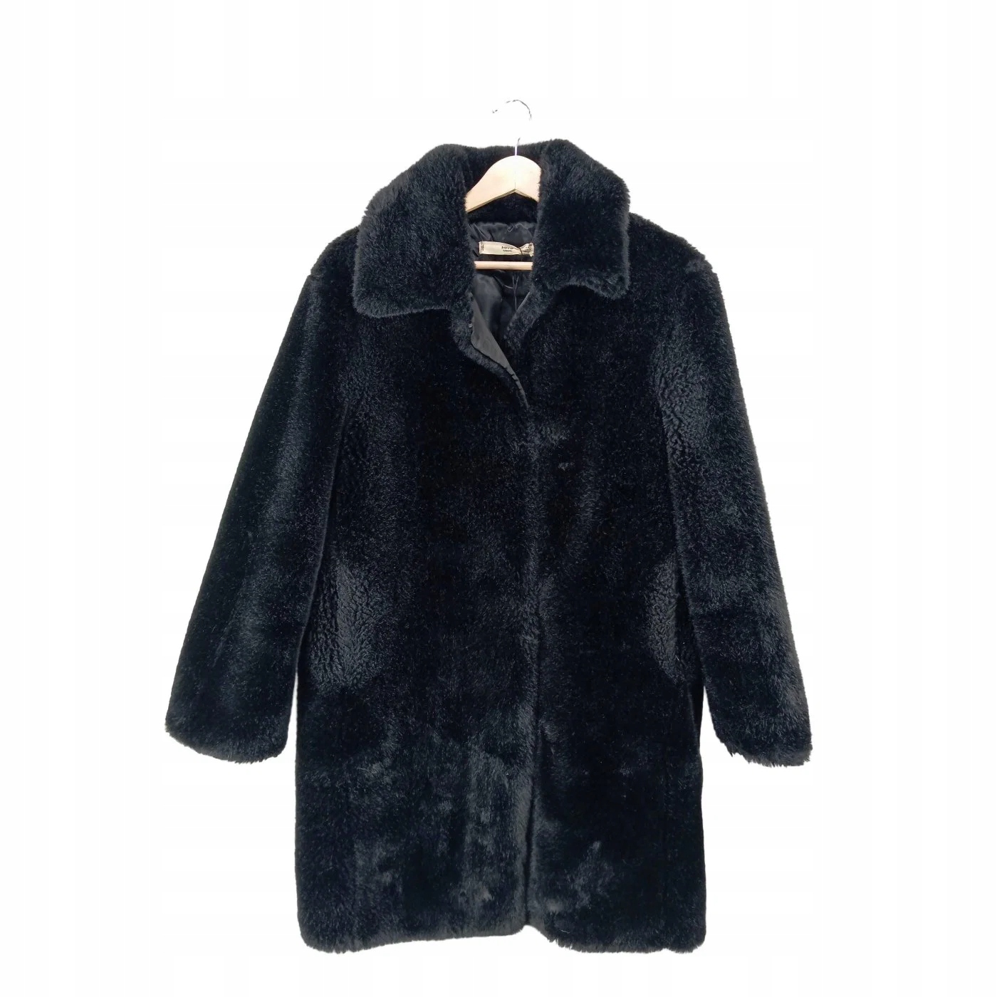 MNG Damski Futrzany płaszcz Rozm. EU 36 czarny