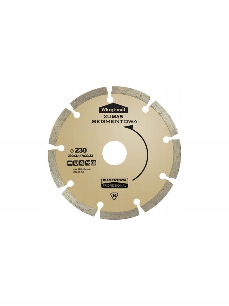 

Tarcza diamentowa segmentowa 125x1,9x22 Beton