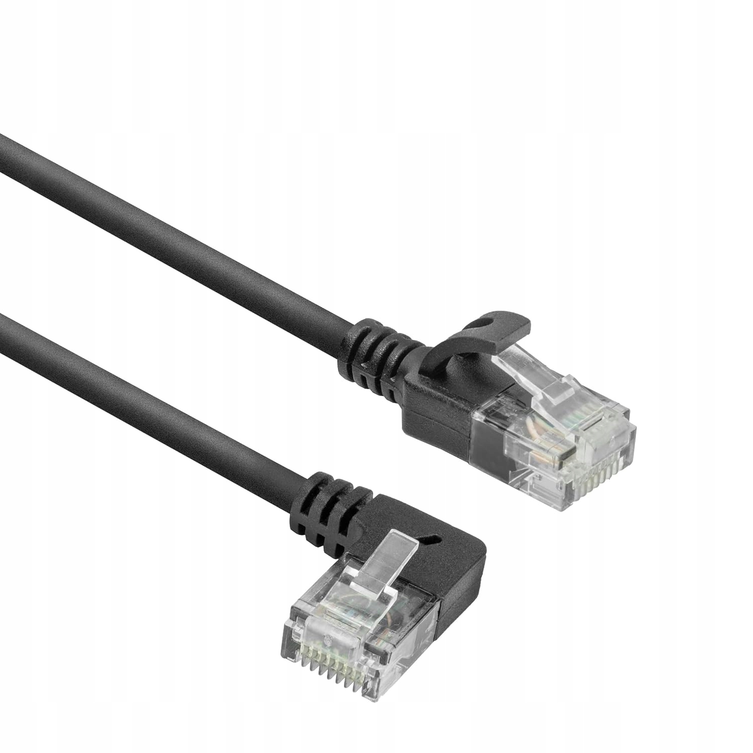Kabel sieciowy ACT CAT6A LAN 90 stopni kątowy w lewo 3 m Ethernet RJ45