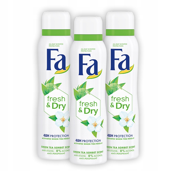 

Fa Deo Spray Zielona Herb Antiperspirant 150ml x 3